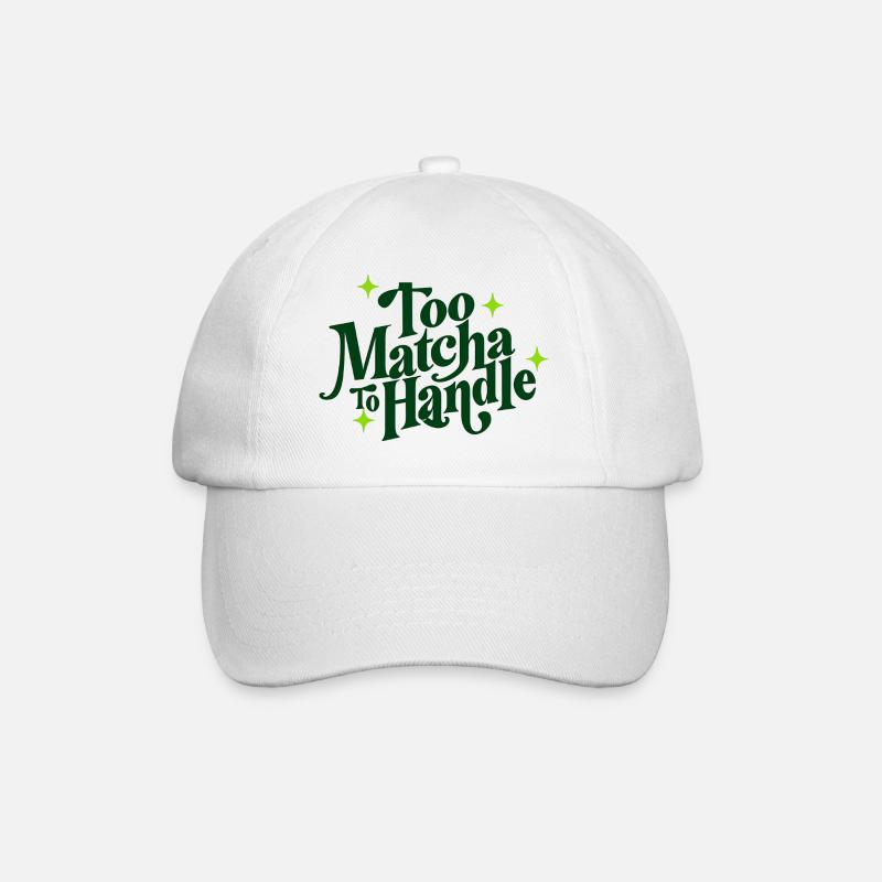 Zu Matcha zum Anfassen - Baseballkappe - Weiß/Weiß