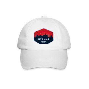 Vienna Skyline Excursion T-Shirt Design - Baseball Cap - white/white - Front