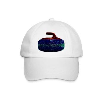 Curling rocks! - Baseball Cap - white/white - Front