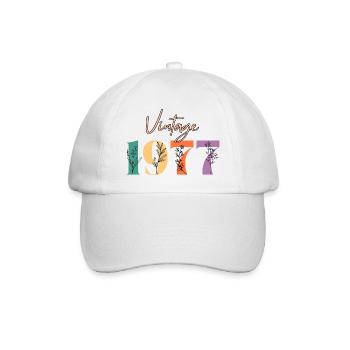 Vintage 1977 florale - Casquette classique - blanc/blanc - Devant