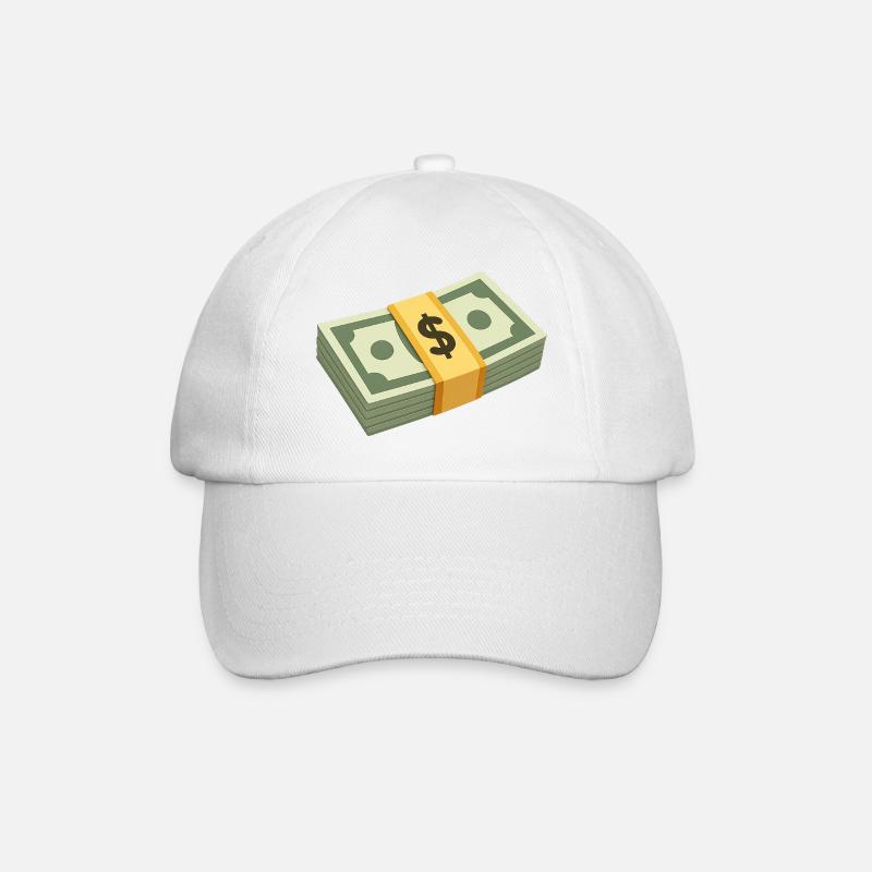 Money File - Baseball Cap - white/white