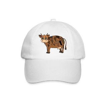 Cow - Baseball Cap - white/white - Front