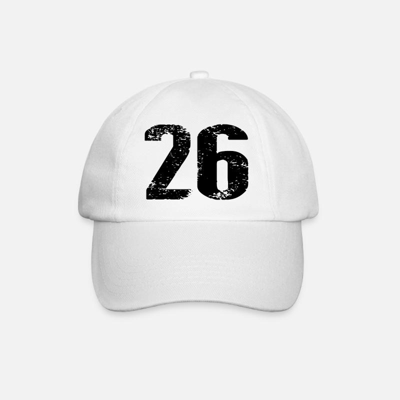26 Number Jersey - Baseball Cap - white/white