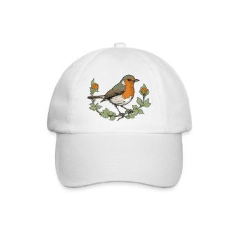 Robin - Baseball Cap - white/white - Front