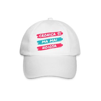 Chronic, yes, but never boring - Baseball Cap - white/white - Front