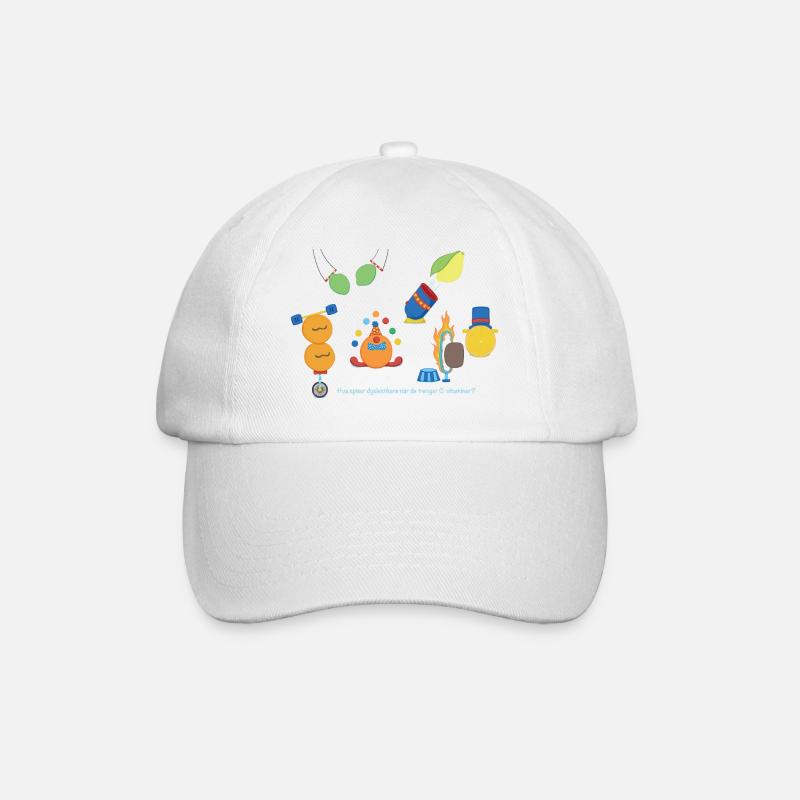 circus fruits - Baseball Cap - white/white