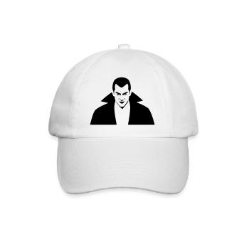 Vampire Illustration - Baseball Cap - white/white - Front