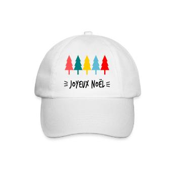 WEIHNACHTEN. FROHE WEIHNACHTEN. FROHE WEIHNACHTEN. NEUJAHRSTAG - Baseballkappe - Weiß/Weiß - Vorne