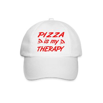 Pizza - Casquette classique - blanc/blanc - Devant
