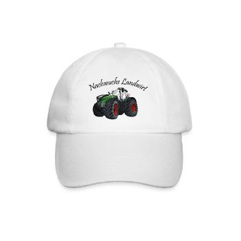 Jeune agriculteur tracteur ventilateur jantes rouges - Casquette classique - blanc/blanc - Devant