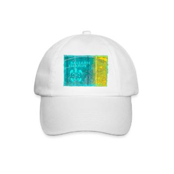Balearische Inseln Neon Stil - Baseballkappe - Weiß/Weiß - Vorne