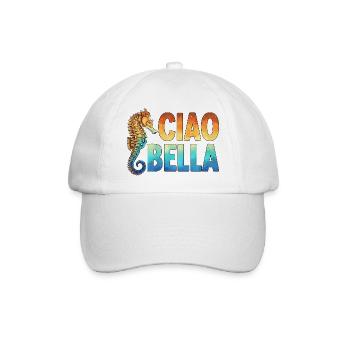 Ciao Bella - Baseballkappe - Weiß/Weiß - Vorne
