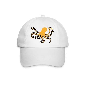 Octopus Style - Baseballkappe - Weiß/Weiß - Vorne