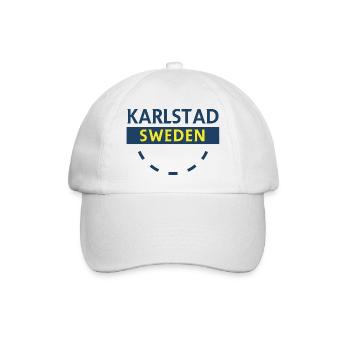 Karlstad Sweden Emblem - Baseball Cap - white/white - Front