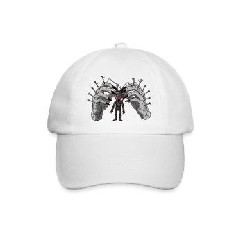 Demonic Hands Puppet Show Horror Gothic - Baseball Cap - white/white - Front