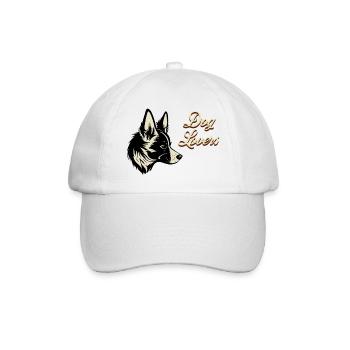 Hundeliebe DogLovers - Baseballkappe - Weiß/Weiß - Vorne