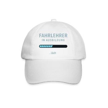 Driving instructor in training - Baseball Cap - white/white - Front