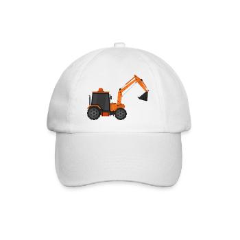 Bagger - Baseballkappe - Weiß/Weiß - Vorne