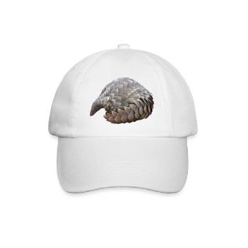 Pangolin Hand Drawn - Baseball Cap - white/white - Front