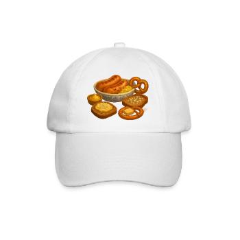 Assiette à saucisses - Casquette classique - blanc/blanc - Devant