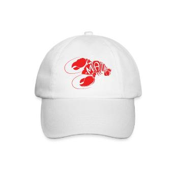 Hummer Meeresfrüchte Maine Lobster Languste - Baseballkappe - Weiß/Weiß - Vorne
