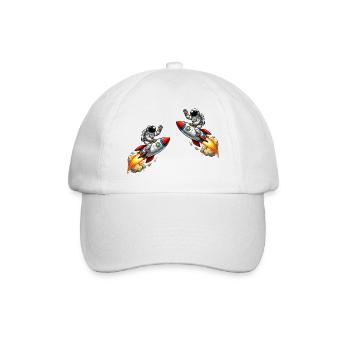 Aventure de la fusée astronaute - Casquette classique - blanc/blanc - Devant