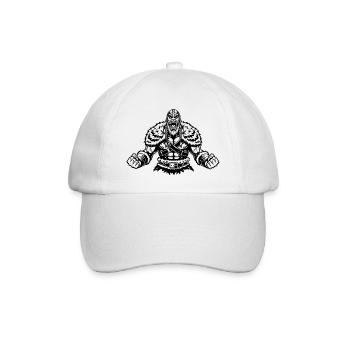Viking Warrior – Norse Fantasy Design - Baseball Cap - white/white - Front