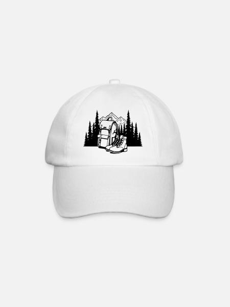 Absolute black, where it all begins - Baseball Cap - white/white