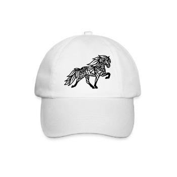 Mandala Tölter - Baseballkappe - Weiß/Weiß - Vorne