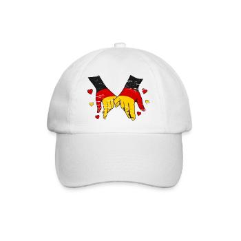 Drapeau allemand main dans la main utilisé - Casquette classique - blanc/blanc - Devant