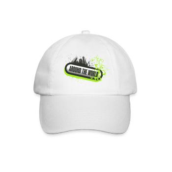 Around the World Floral Neon - Baseball Cap - white/white - Front