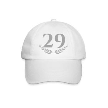 29 - Baseball Cap - white/white - Front