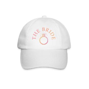 The Bride - Ring - customizable - Baseball Cap - white/white - Front