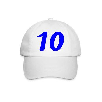 10. 10 YEARS. 10th ANNIVERSARY. 10 YEAR ANNIVERSARY. - Baseball Cap - white/white - Front