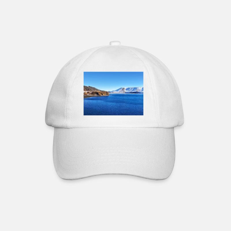 Arctic dreamy mountains - Baseball Cap - white/white