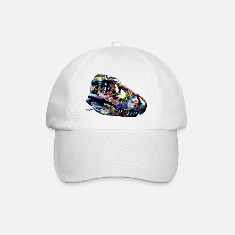 tarbosaurus - Baseball Cap - white/white