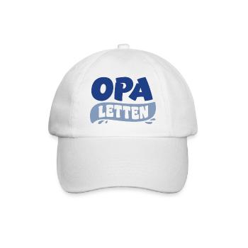 Opa Letten Badeschlappen - Baseballkappe - Weiß/Weiß - Vorne