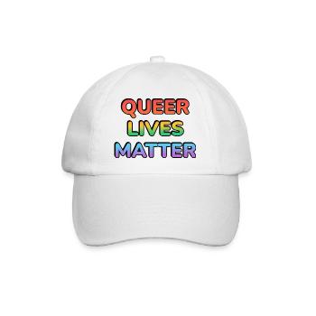 Queer Lives Matter Rainbow - Baseball Cap - white/white - Front