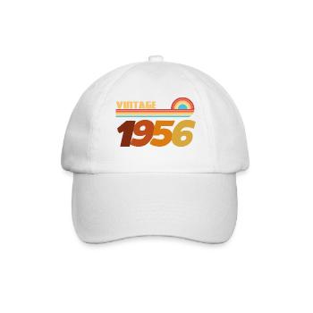 70 Years 1956 Rock Style T-Shirt - Baseball Cap - white/white - Front