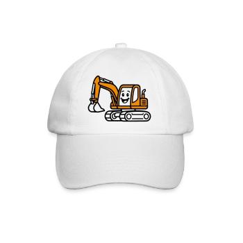 Excavator Kids - Baseball Cap - white/white - Front