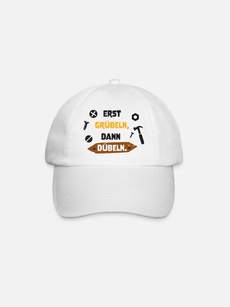 gruebeln_duebeln - Baseballkappe - Weiß/Weiß
