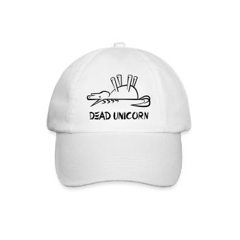 Dead Unicorn - Baseballkappe - Weiß/Weiß - Vorne