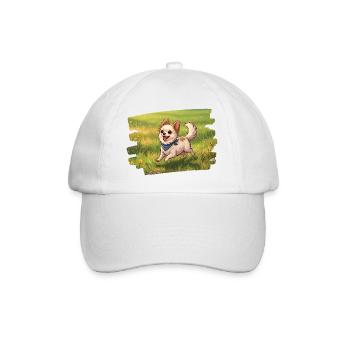 Un mignon chihuahua qui traverse la prairie - Casquette classique - blanc/blanc - Devant