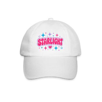 Lettrage bulle STARLIGHT Y2K - Art rétro des années 2000 - Casquette classique - blanc/blanc - Devant