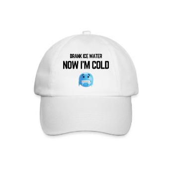 J’ai bu de l’eau froide, maintenant je gèle, drôle de meme. - Casquette classique - blanc/blanc - Devant