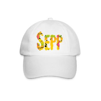 Sepp Vorname  - Baseballkappe - Weiß/Weiß - Vorne