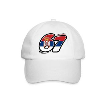 67 Serbia Edition - Baseball Cap - white/white - Front