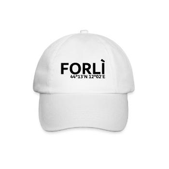 Forlì Koordinaten - Baseballkappe - Weiß/Weiß - Vorne