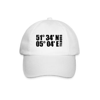Tilburg coordinates - Baseball Cap - white/white - Front