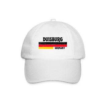 Duisbourg Allemagne Drapeau - Casquette classique - blanc/blanc - Devant